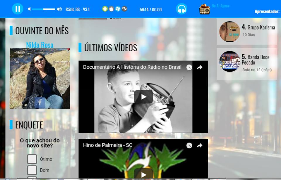 Ouvintes do mês